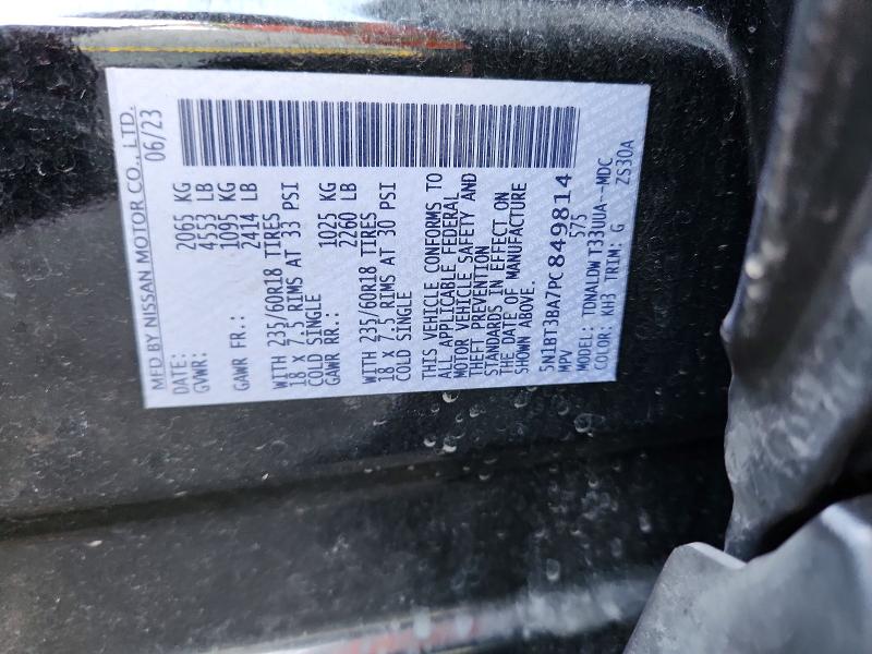Aukcja sprzedaży 2023 Nissan Rogue, vin: 5N1BT3BA7PC849814, numer aukcji: 70857626
