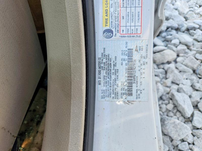 2007 Ford Fusion მანქანა იყიდება აუქციონზე, vin: 3FAHP07127R279156, აუქციონის ნომერი: 68831756