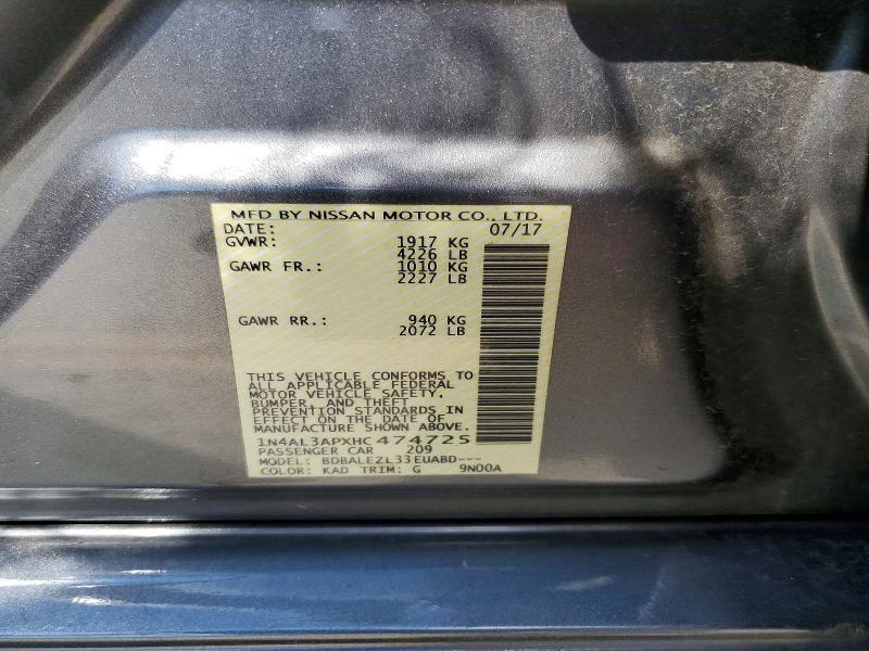 Aukcja sprzedaży 2017 Nissan Altima, vin: 1N4AL3APXHC474725, numer aukcji: 67469836