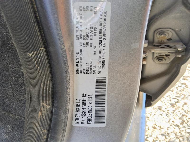 67140686 :رقم المزاد ، 1C6SRFFT2NN411842 vin ، 2022 Ram 1500 مزاد بيع