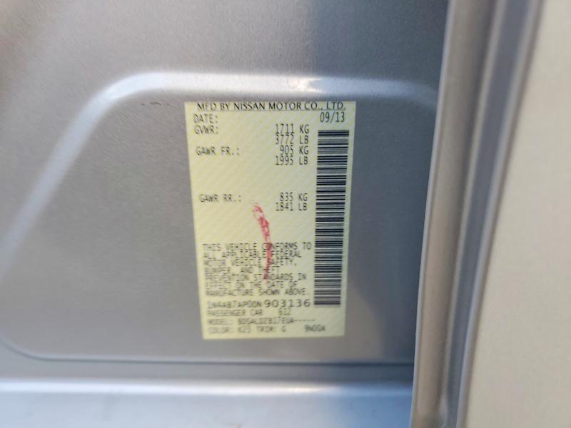Aukcja sprzedaży 2013 Nissan Sentra, vin: 1N4AB7AP0DN903136, numer aukcji: 70405076