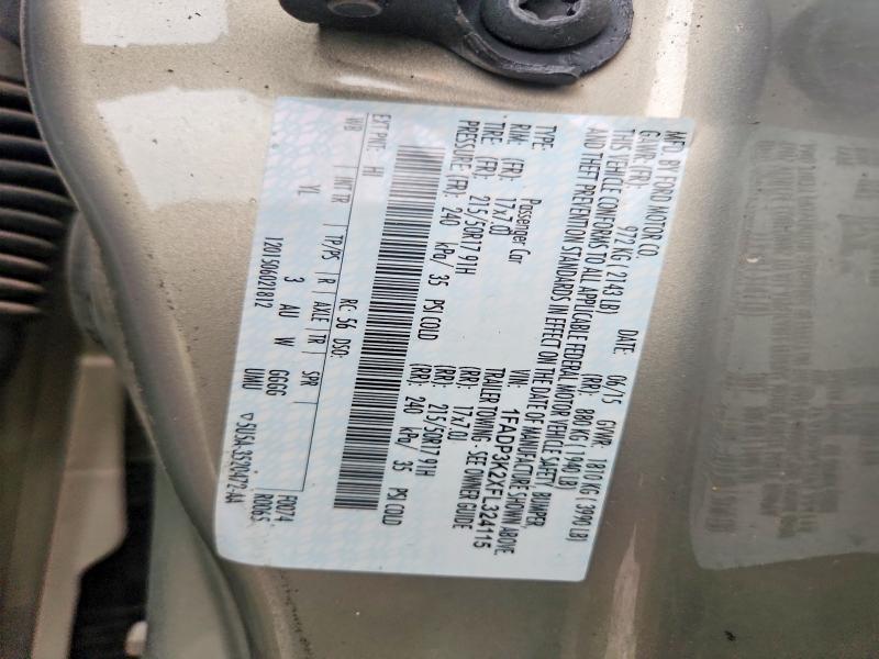 Aukcja sprzedaży 2015 Ford Focus, vin: 1FADP3K2XFL324115, numer aukcji: 70473836