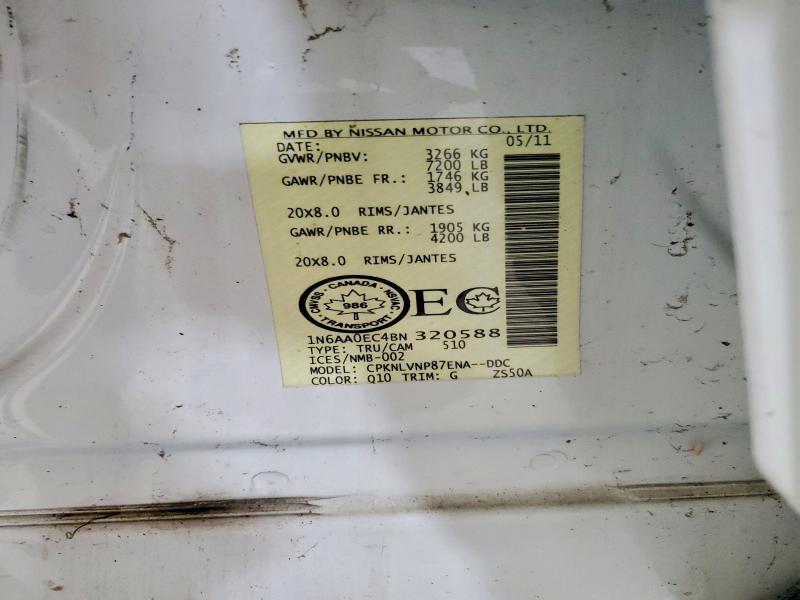 Продаж на аукціоні авто 2011 Nissan Titan, vin: 1N6AA0EC4BN320588, номер лоту: 70357786