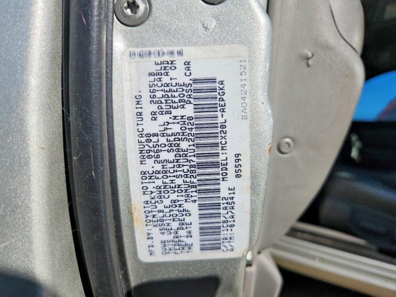 Aukcja sprzedaży 2001 Toyota Avalon, vin: 4T1BF28B71U122420, numer aukcji: 68414176