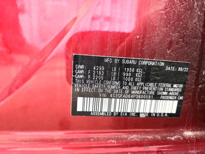 Продаж на аукціоні авто 2023 Subaru Impreza, vin: 4S3GKAD64P3600591, номер лоту: 70271316