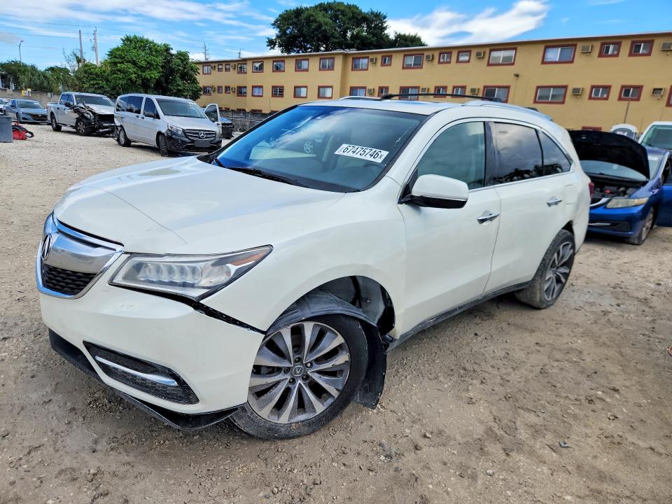 2014 Acura Mdx მანქანა იყიდება აუქციონზე, vin: 5FRYD3H44EB016452, აუქციონის ნომერი: 67475746