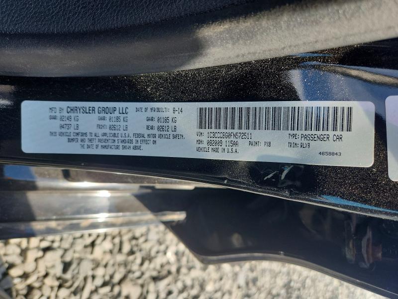 Aukcja sprzedaży 2015 Chrysler 200, vin: 1C3CCCBG0FN572511, numer aukcji: 67849596