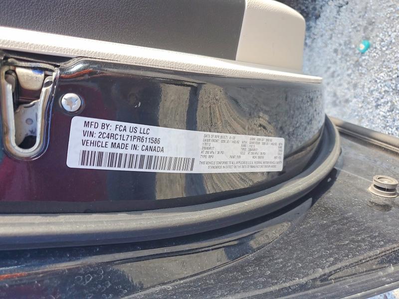 Продажа на аукционе авто 2023 Chrysler Pacifica, vin: 2C4RC1L71PR611586, номер лота: 69150926