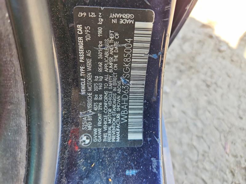 Auction sale of the 1995 Bmw 525, vin: WBAHD6327SGK85004, lot number: 66603746