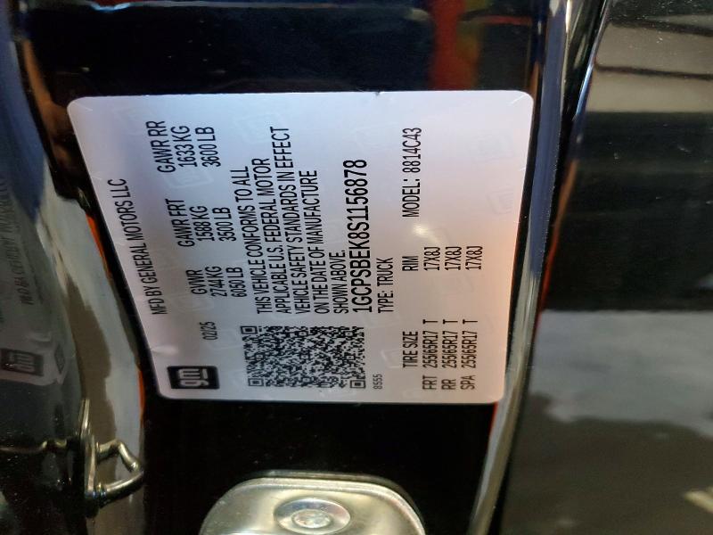 2025 Chevrolet Colorado მანქანა იყიდება აუქციონზე, vin: 1GCPSBEK8S1156878, აუქციონის ნომერი: 68831006