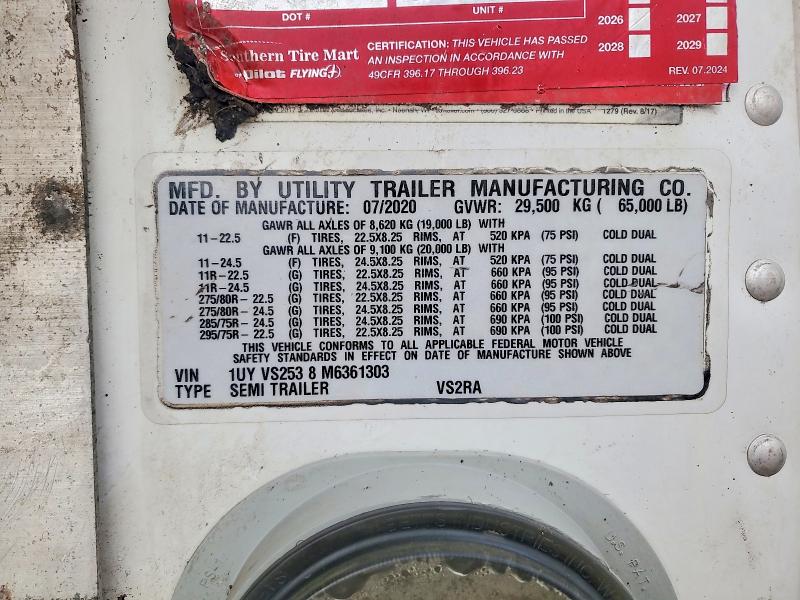 2021 Utility Trailer Trailer მანქანა იყიდება აუქციონზე, vin: 1UYVS2538M6361303, აუქციონის ნომერი: 68369556