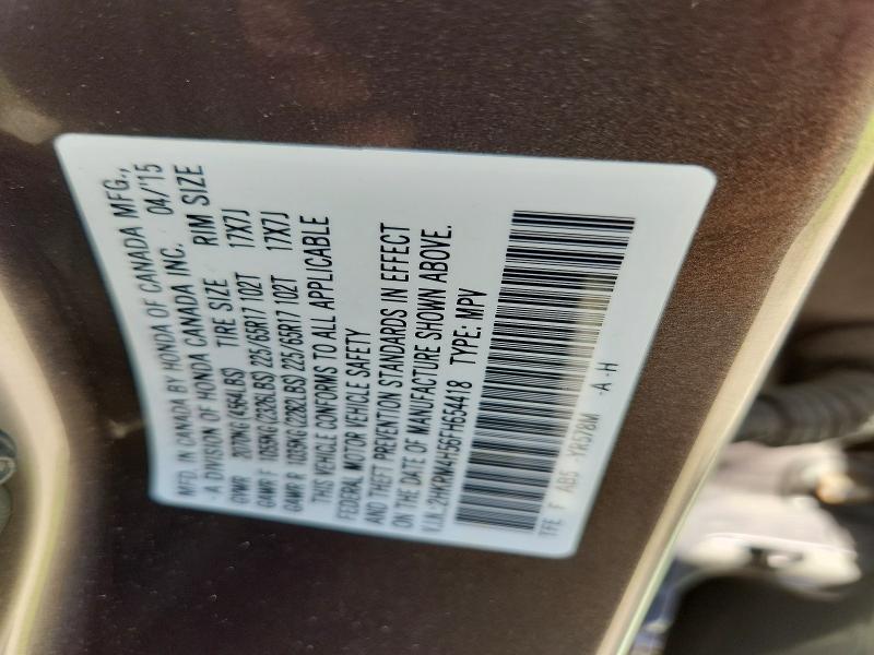 Aukcja sprzedaży 2015 Honda Cr-v, vin: 2HKRM4H56FH654418, numer aukcji: 69361846