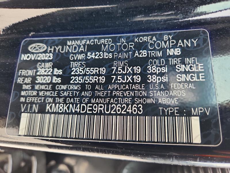 Aukcja sprzedaży 2024 Hyundai Ioniq 5, vin: KM8KN4DE9RU262463, numer aukcji: 70005916