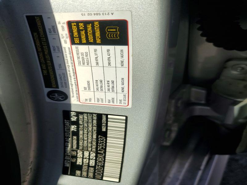 69697686 :رقم المزاد ، WDDZF8DBXLA755337 vin ، 2020 Mercedes-benz E مزاد بيع