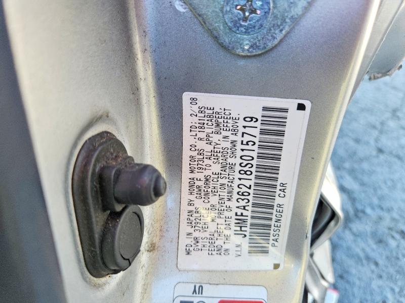 Продажа на аукционе авто 2008 Honda Civic, vin: JHMFA36218S015719, номер лота: 70844696