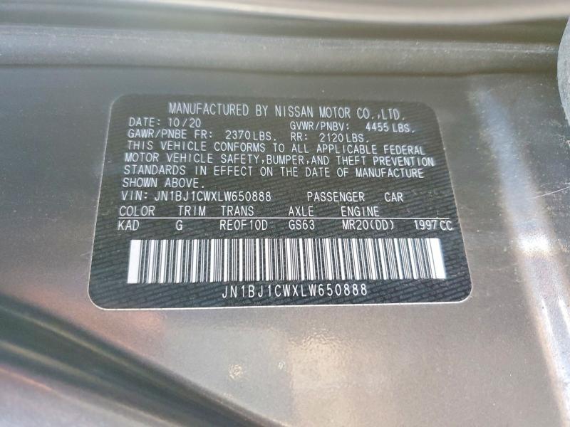 Продажа на аукционе авто 2020 Nissan Rogue Sport, vin: JN1BJ1CWXLW650888, номер лота: 69950486