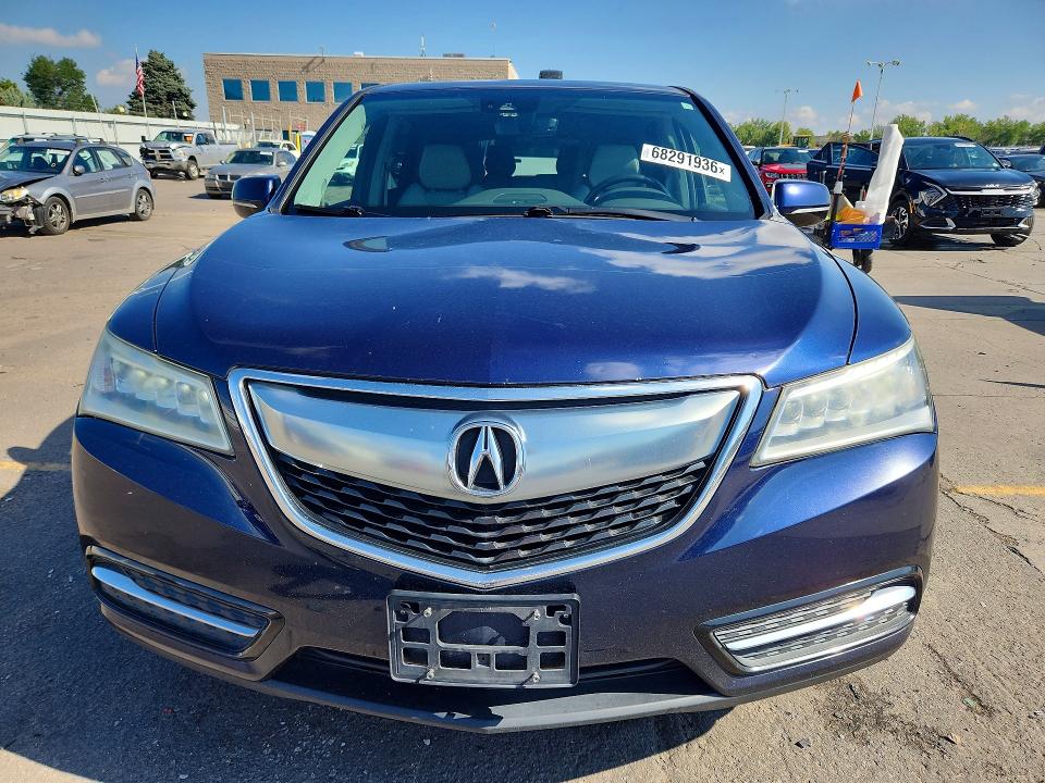 Auction sale of the 2016 Acura Mdx, vin: 5FRYD4H4XGB007182, lot number: 68291936