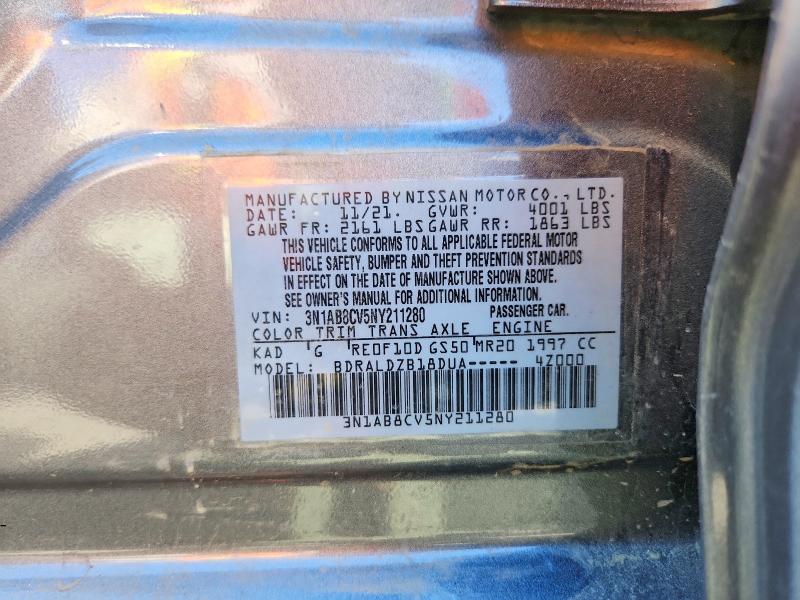 Aukcja sprzedaży 2022 Nissan Sentra, vin: 3N1AB8CV5NY211280, numer aukcji: 68596386