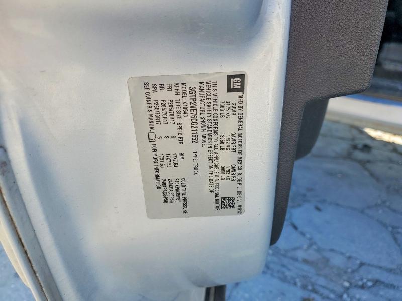2012 Gmc Sierra მანქანა იყიდება აუქციონზე, vin: 3GTP2VE76CG211652, აუქციონის ნომერი: 68618926
