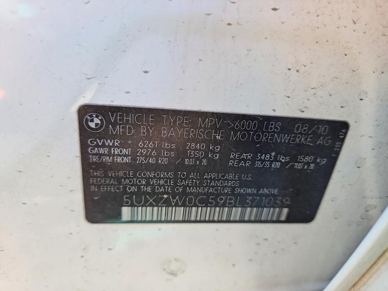Aukcja sprzedaży 2011 Bmw X5, vin: 5UXZW0C59BL371039, numer aukcji: 67664266