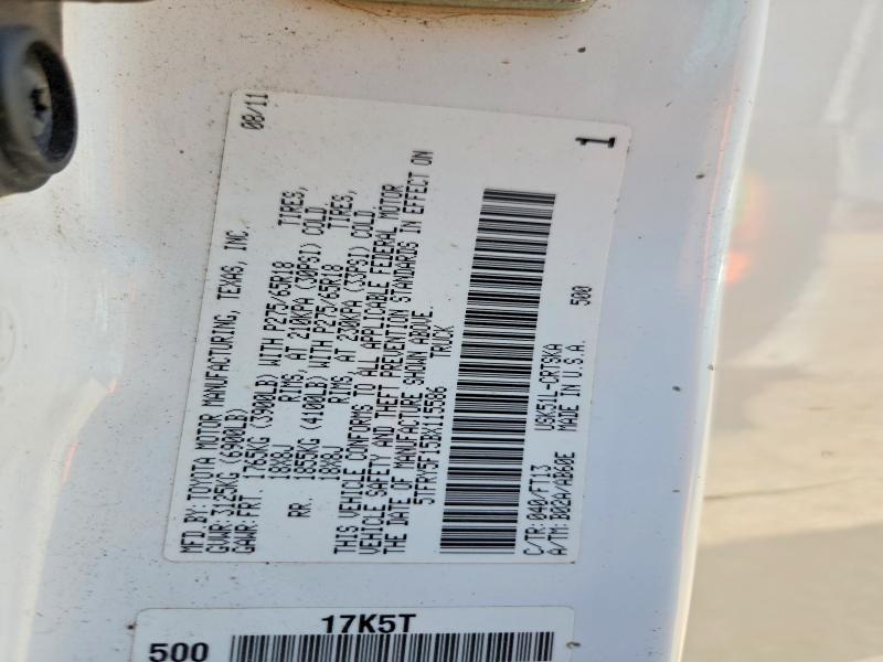67476366 :رقم المزاد ، 5TFRY5F15BX115586 vin ، 2011 Toyota Tundra مزاد بيع