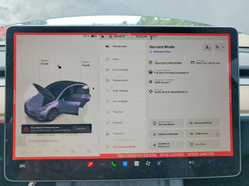 Продаж на аукціоні авто 2024 Tesla Model Y, vin: 7SAYGDEEXRF201268, номер лоту: 67320656