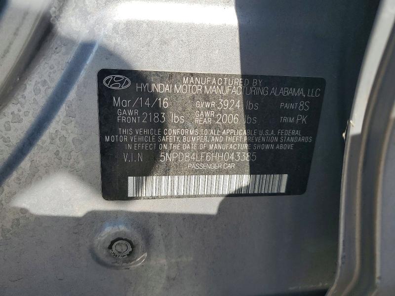 Продажа на аукционе авто 2017 Hyundai Elantra, vin: 5NPD84LF6HH043385, номер лота: 69898016