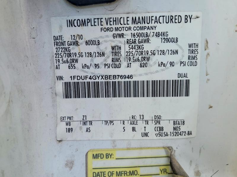 Продаж на аукціоні авто 2011 Ford F450, vin: 1FDUF4GYXBEB76946, номер лоту: 69078146