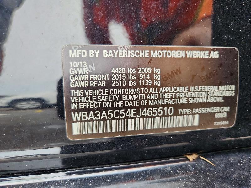 68567316 :رقم المزاد ، WBA3A5C54EJ465510 vin ، 2014 Bmw 328 مزاد بيع