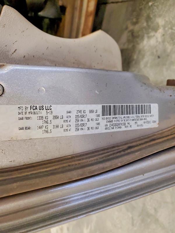 Auction sale of the 2019 Dodge Grand Caravan, vin: 2C4RDGBG2KR701338, lot number: 65201986