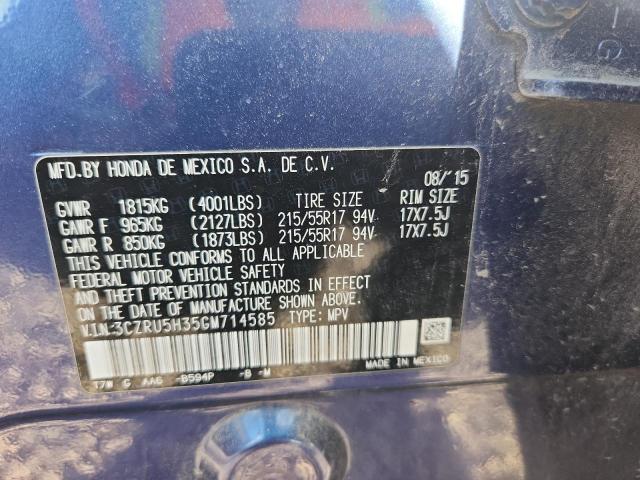 Продажа на аукционе авто 2016 Honda Hr-v, vin: 3CZRU5H35GM714585, номер лота: 68478336