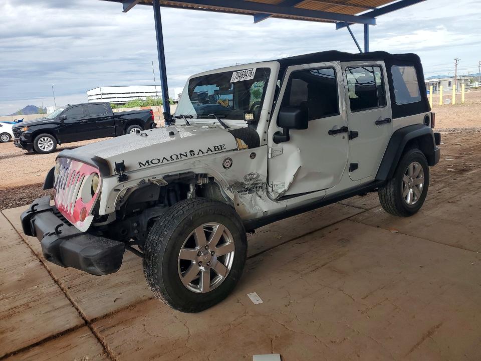 70469476 :رقم المزاد ، 1C4BJWDG2DL643129 vin ، 2013 Jeep Wrangler Unlimited مزاد بيع