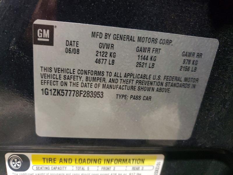 Продаж на аукціоні авто 2008 Chevrolet Malibu, vin: 1G1ZK57778F283953, номер лоту: 68071216