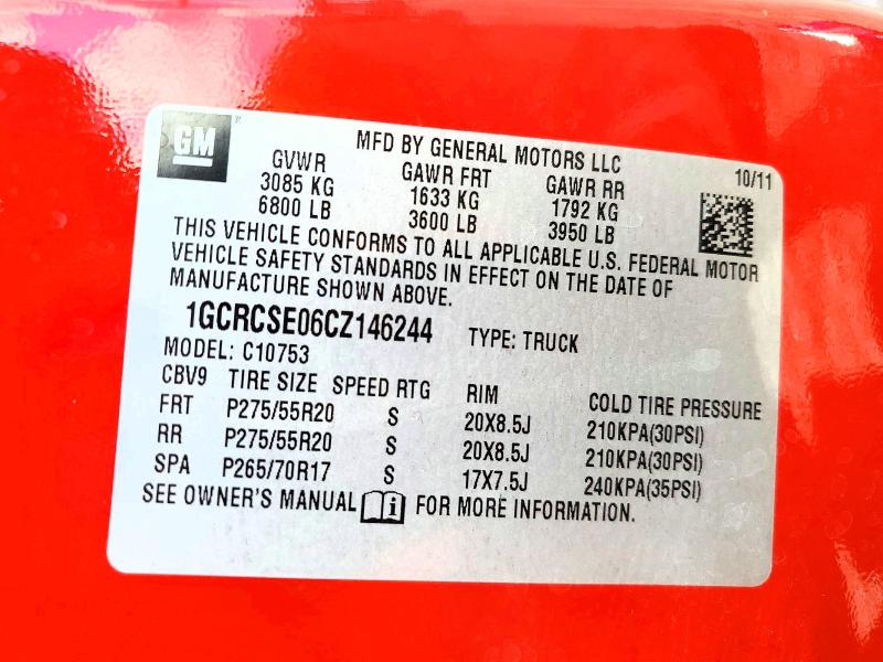 Aukcja sprzedaży 2012 Chevrolet Silverado, vin: 1GCRCSE06CZ146244, numer aukcji: 69553666