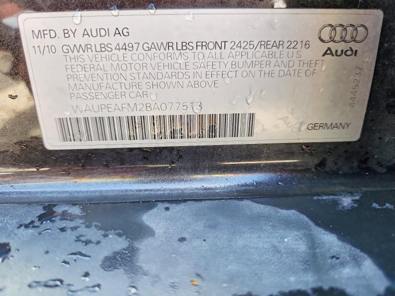 Продажа на аукционе авто 2011 Audi A3, vin: WAUPEAFM2BA077513, номер лота: 69363016