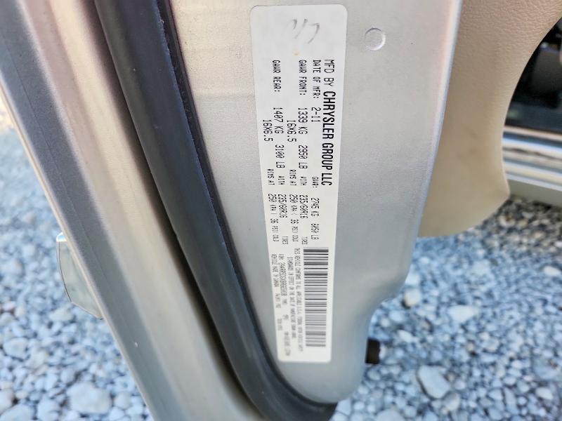 67653456 :رقم المزاد ، 2A4RR5DGXBR665038 vin ، 2011 Chrysler Town & Country مزاد بيع