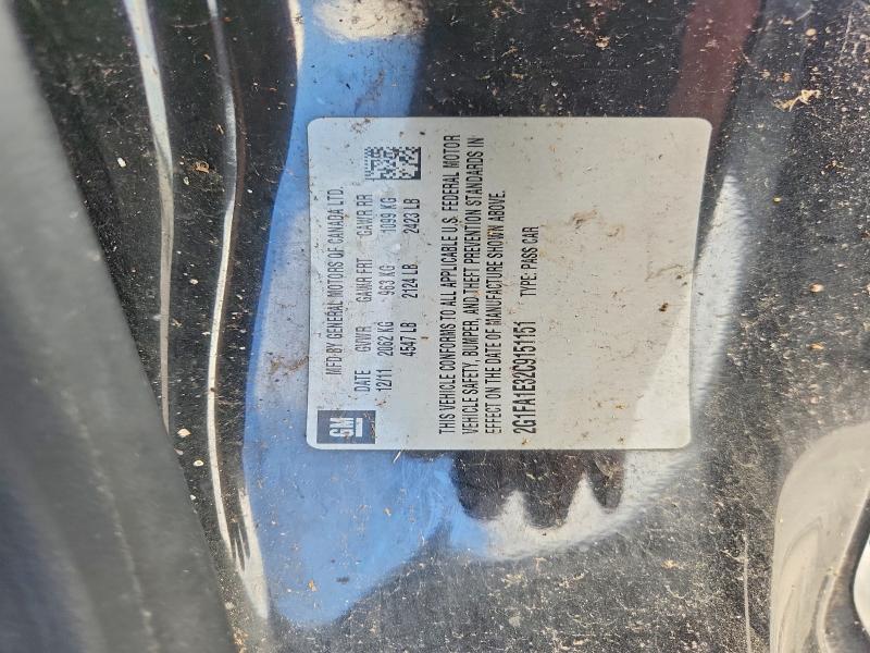 Продаж на аукціоні авто 2012 Chevrolet Camaro, vin: 2G1FA1E32C9151151, номер лоту: 68501446