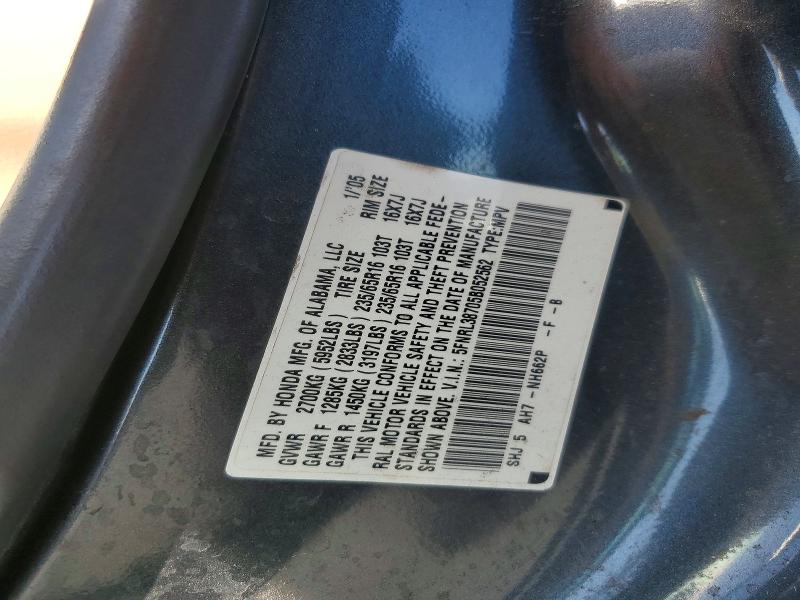 2005 Honda Odyssey მანქანა იყიდება აუქციონზე, vin: 5FNRL38705B052562, აუქციონის ნომერი: 67808086