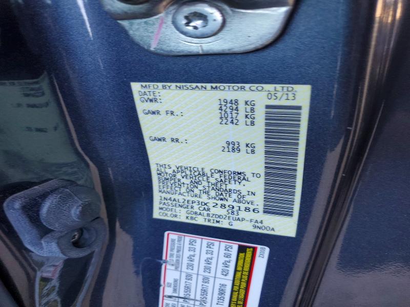 Продаж на аукціоні авто 2013 Nissan Altima, vin: 1N4AL2EP3DC289186, номер лоту: 70861436