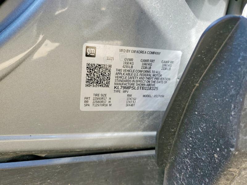 Продаж на аукціоні авто 2026 Chevrolet Trailblazer, vin: KL79MPSL0TB118325, номер лоту: 68870096