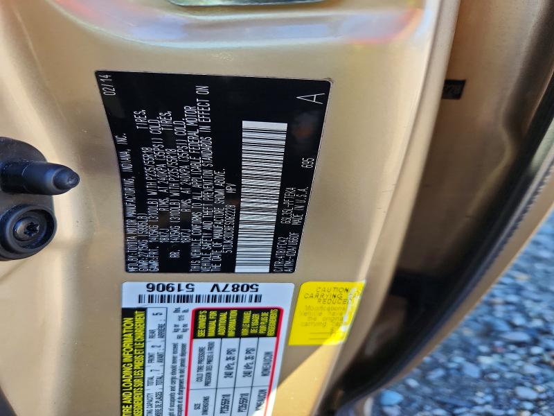 Продаж на аукціоні авто 2014 Toyota Sienna, vin: 5TDJK3DC8ES082228, номер лоту: 70675126
