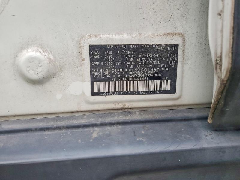 Продажа на аукционе авто 2013 Subaru Outback, vin: 4S4BRCSC6D3249975, номер лота: 67486926
