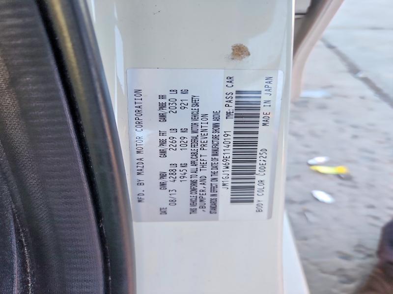 2014 Mazda 6 მანქანა იყიდება აუქციონზე, vin: JM1GJ1W69E1140191, აუქციონის ნომერი: 67518056