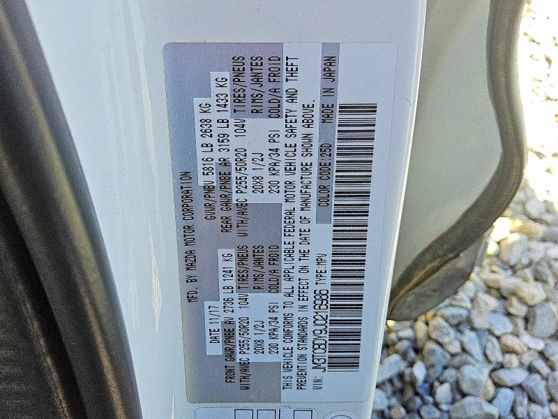 Продаж на аукціоні авто 2018 Mazda Cx-9, vin: JM3TCBDY9J0216986, номер лоту: 66451446