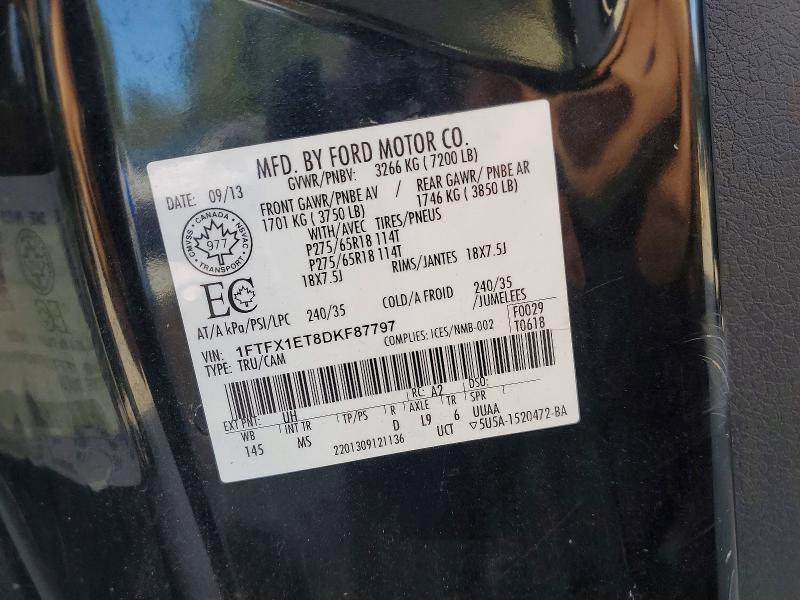 Продажа на аукционе авто 2013 Ford F150, vin: 1FTFX1ET8DKF87797, номер лота: 70158936