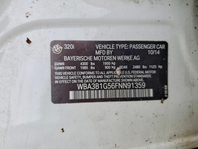 Aukcja sprzedaży 2015 Bmw 320, vin: WBA3B1G56FNN91359, numer aukcji: 67403056