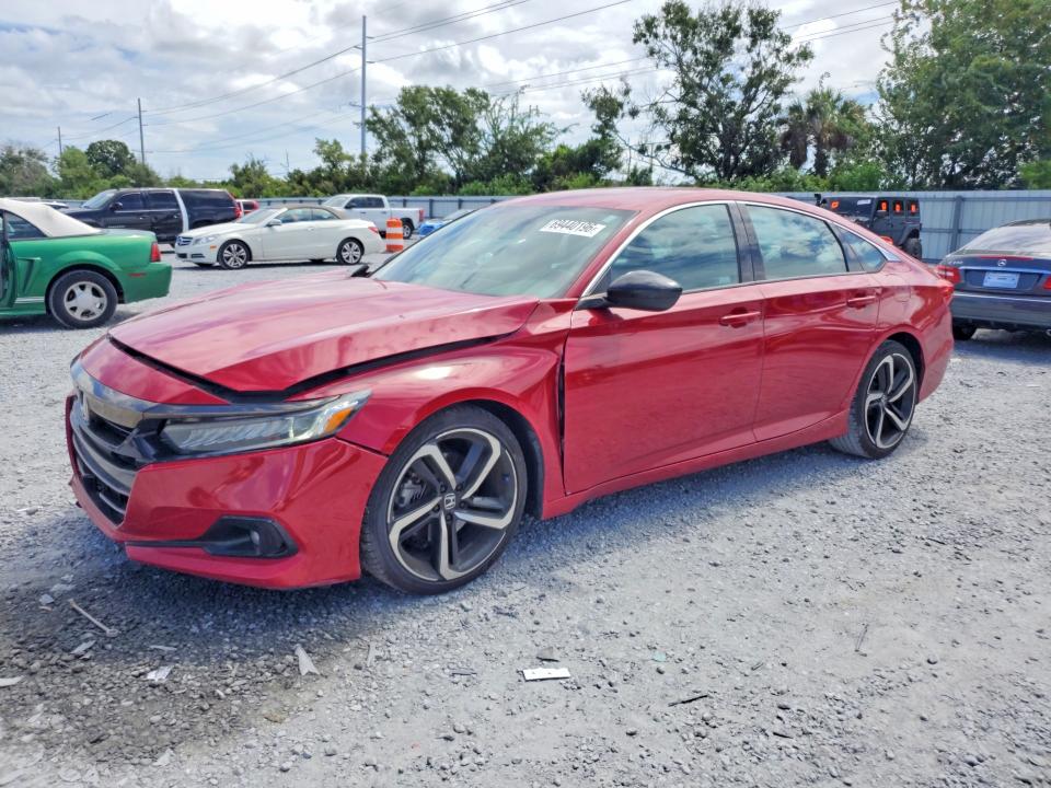 69440196 :رقم المزاد ، 1HGCV1F38MA082017 vin ، 2021 Honda Accord مزاد بيع