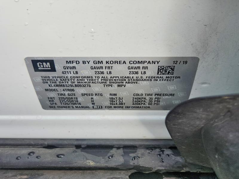 Aukcja sprzedaży 2020 Buick Encore Gx, vin: KL4MMBS29LB093278, numer aukcji: 68433926