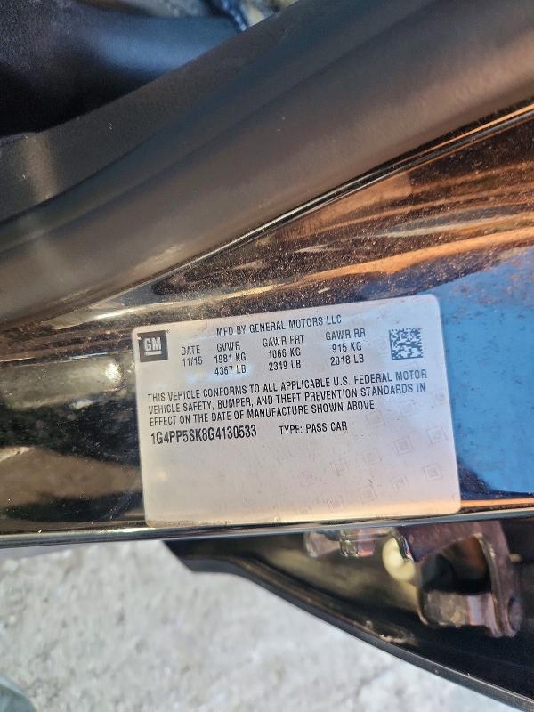 Продаж на аукціоні авто 2016 Buick Verano, vin: 1G4PP5SK8G4130533, номер лоту: 69037866