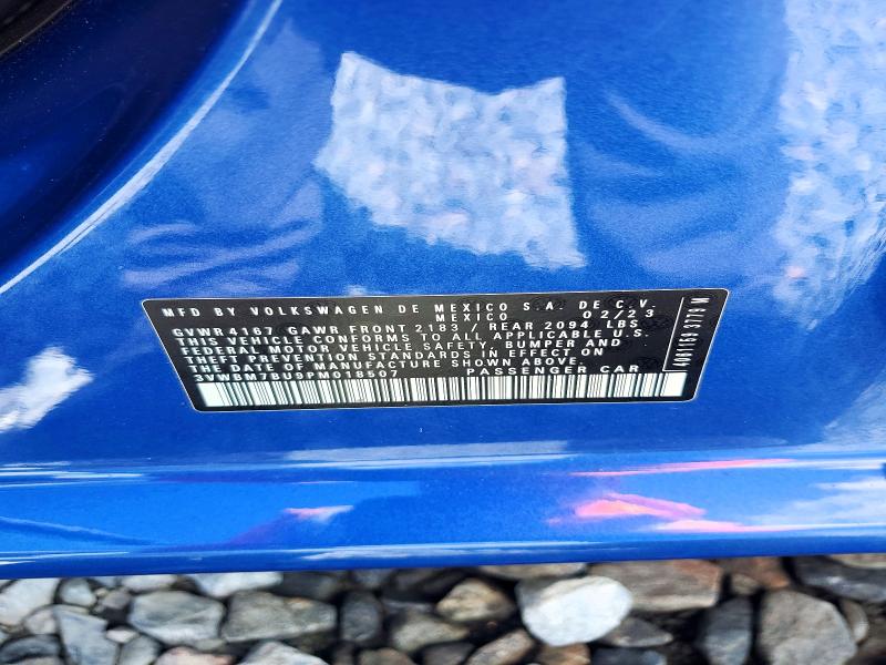 Продажа на аукционе авто 2023 Volkswagen Jetta, vin: 3VWBM7BU9PM018507, номер лота: 69764846